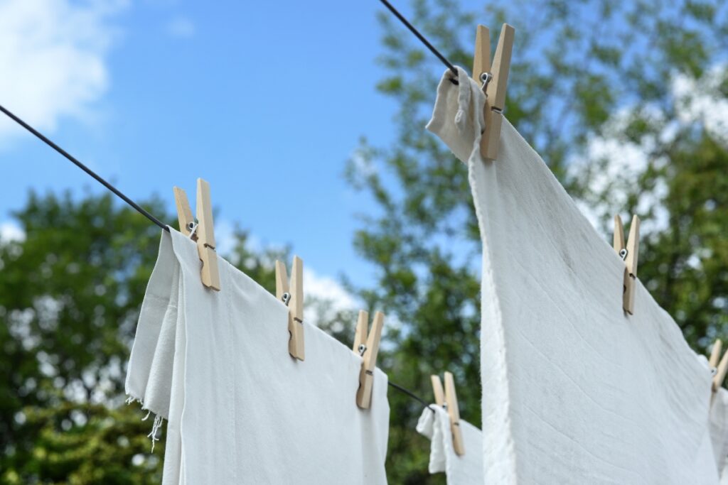 Backyard clothesline