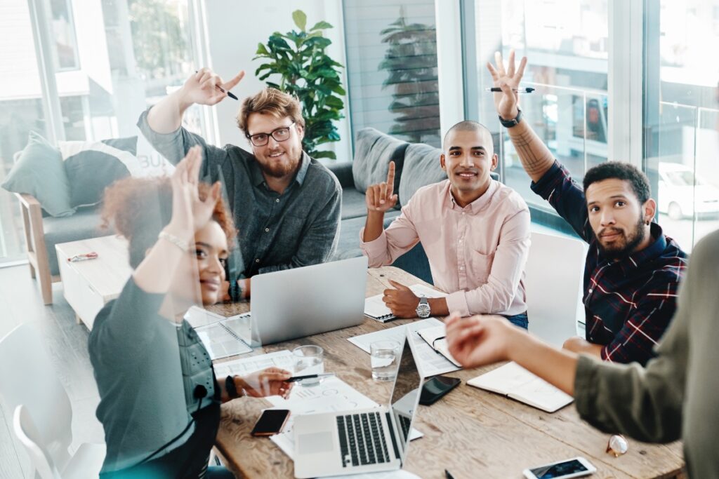 Hands up meeting