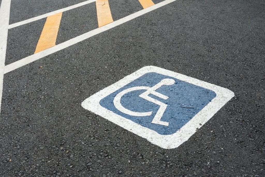 NSW disabled parking space bin storage strata
