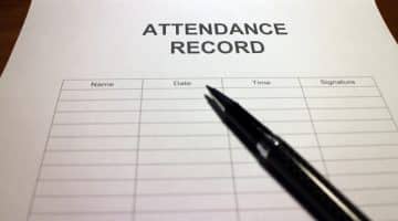 Recording attendance