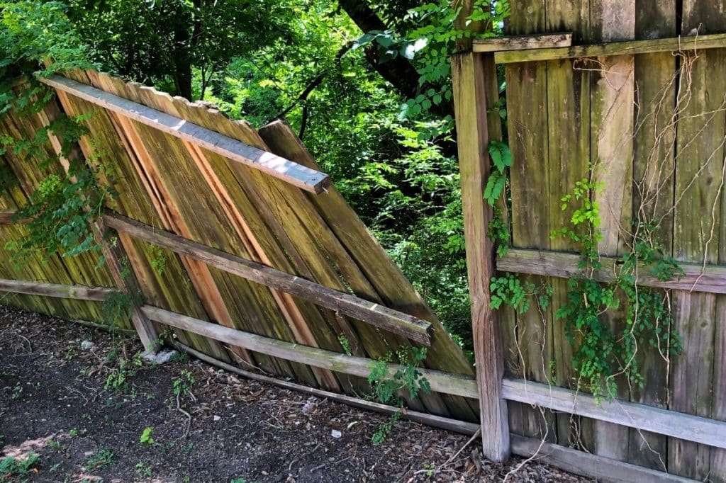 insurance claim fence damage